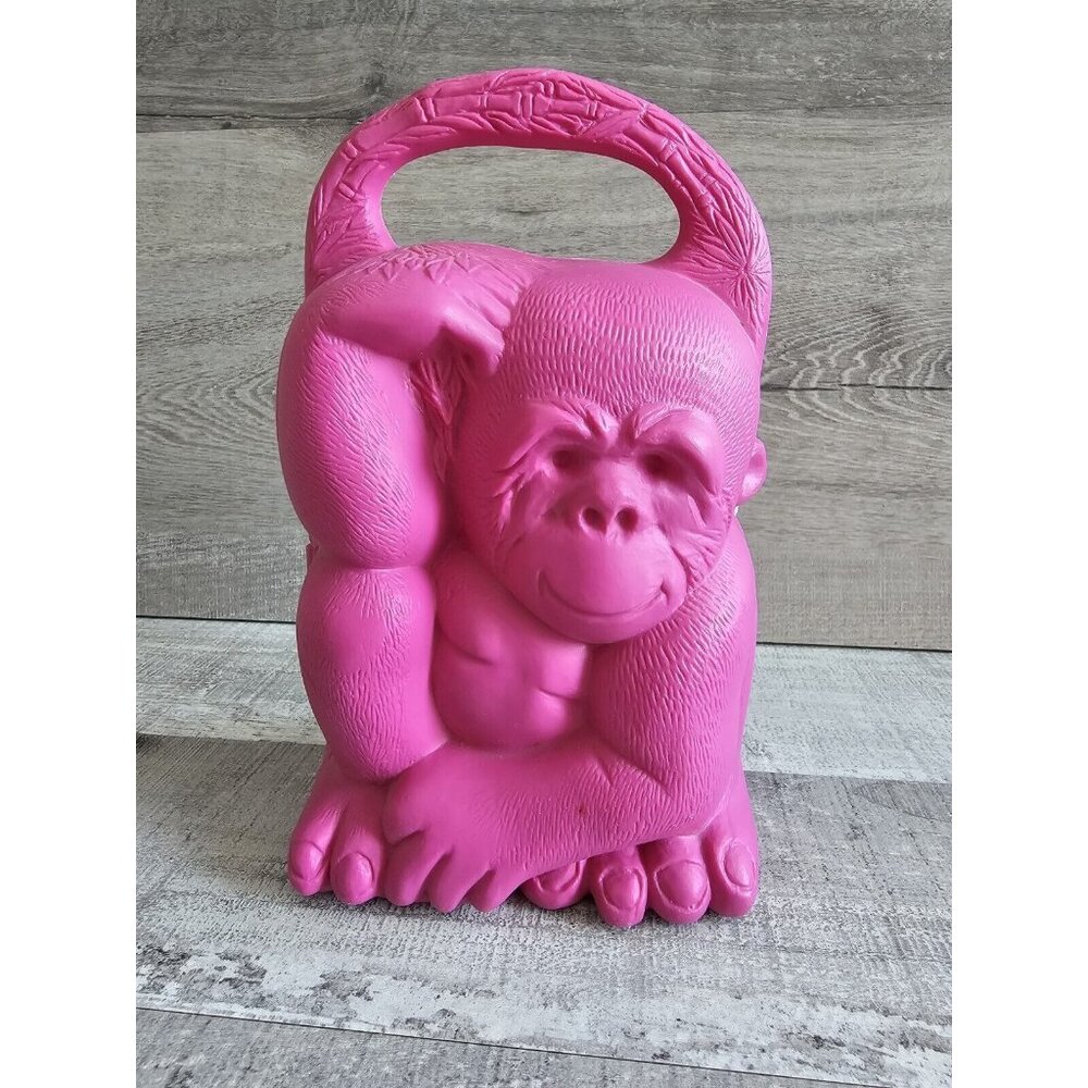 Vtg Rubbermaid Vanishing Breed Gorilla Pink Storage Case HTF 1994 Pencil Snacks